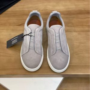 New Zegna men's style versatile comfortable breathable latex double-layer leather insole fashionable casual shoes