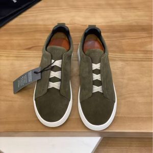 New Zegna men's style versatile comfortable breathable latex double-layer leather insole fashionable casual shoes