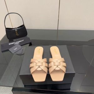 New Yves Saint Laurent women's fashionable and versatile comfortable genuine leather comfortable casual high heels