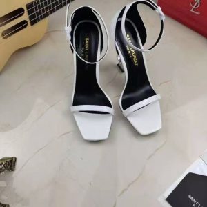 New Yves Saint Laurent women's fashionable and versatile comfortable genuine leather elegant atmosphere comfortable casual high heels