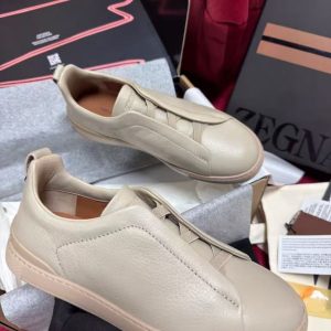 New Zegna men's and women's styles are versatile, comfortable and breathable leather jackets with stylish casual shoes