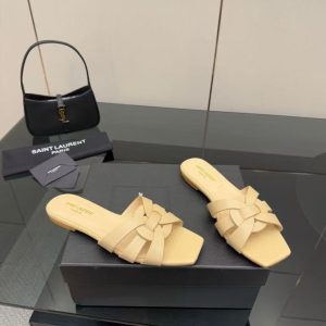 New Yves Saint Laurent women's fashionable and versatile comfortable genuine leather comfortable casual high heels