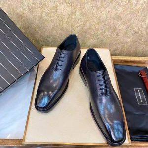 New Zegna men's style versatile comfortable and breathable genuine leather lining cowhide fashionable casual shoes